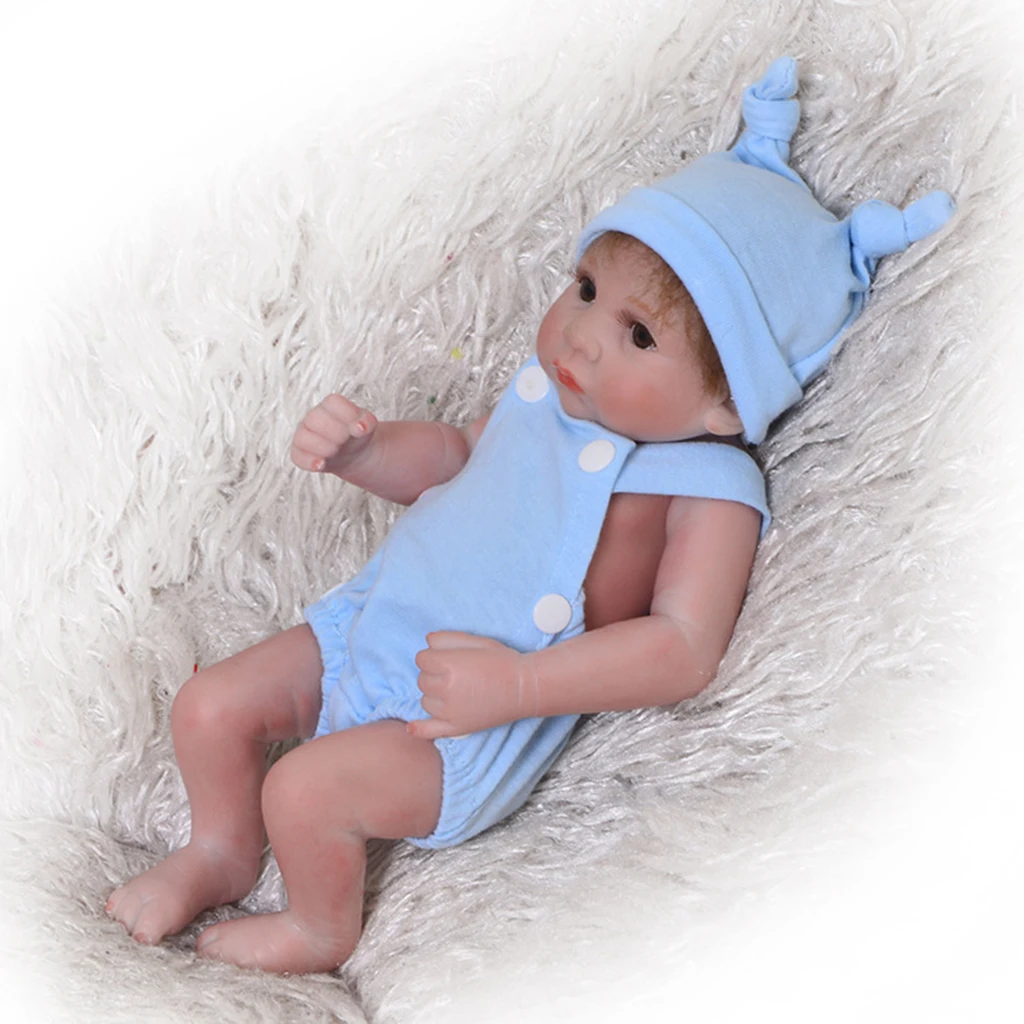 Одежда для новорожденных кукол мальчиков 10 11 дюймов комбинезон без рукавов шляпа