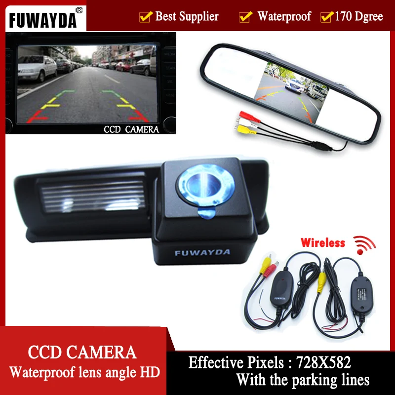 Зеркало заднего вида FUWAYDA 4 3 дюйма с камерой вида|car rear reverse camera|camera for car mirrorrear view
