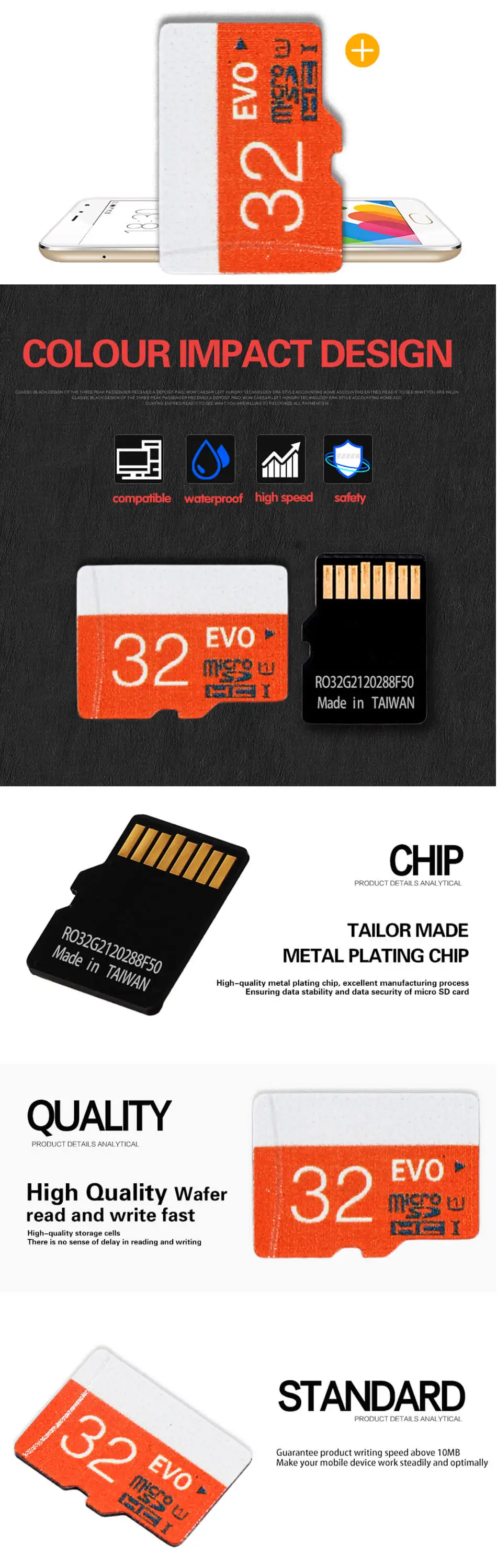 B Micro SD карта 64 ГБ 32 ГБ 16 ГБ Micro SD класс 10 высокая скорость для телефонов камера 8 Гб класс 6 Карта памяти реальная емкость