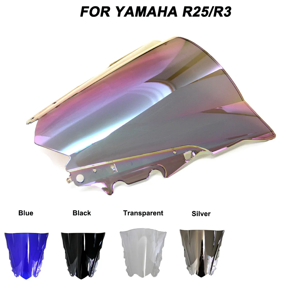 ABS ветровое стекло для Yamaha YZF R25 YZFR25 2015 2016 2017 2018 лобовое мотоцикла иридиевые