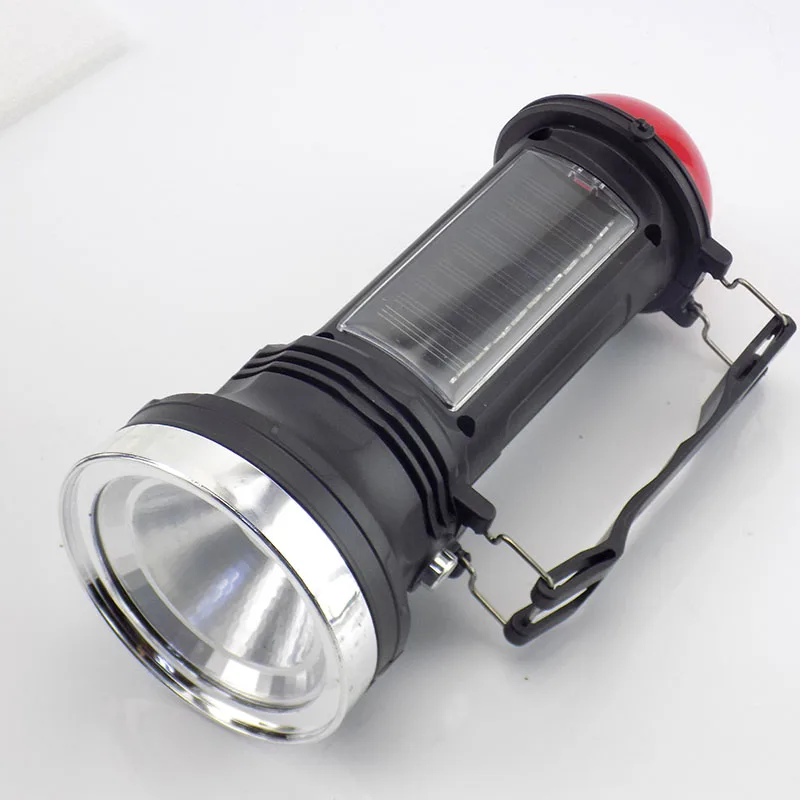 2 в 1 светодиодный фонарик Солнечный Мощность Перезаряжаемые Тактический