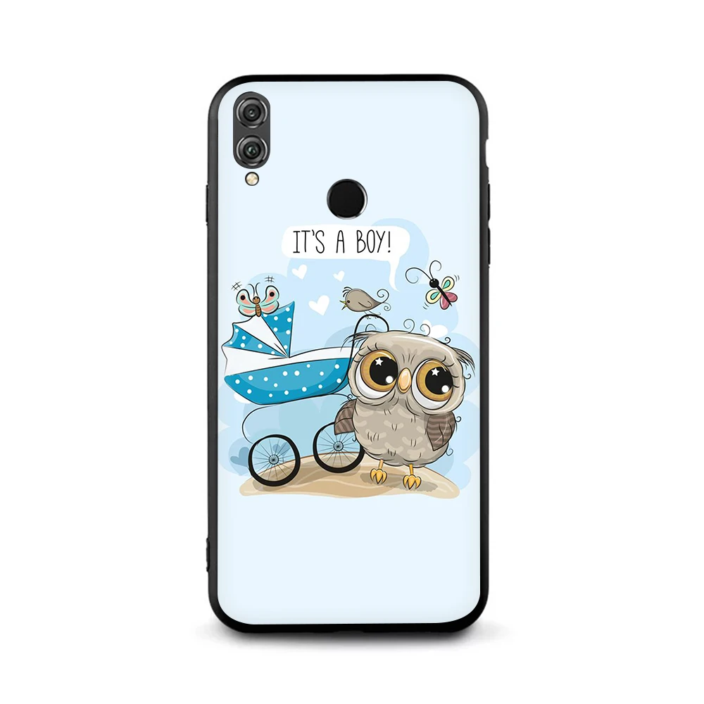 B8 С милой совой мягкий TPU чехол для huawei Honor 10 8 9 Lite 6A 7A Pro 7c 7x 8c 8x Nova 3 3i Y5 Y9 Y6 Y7 Prime - Цвет: B8