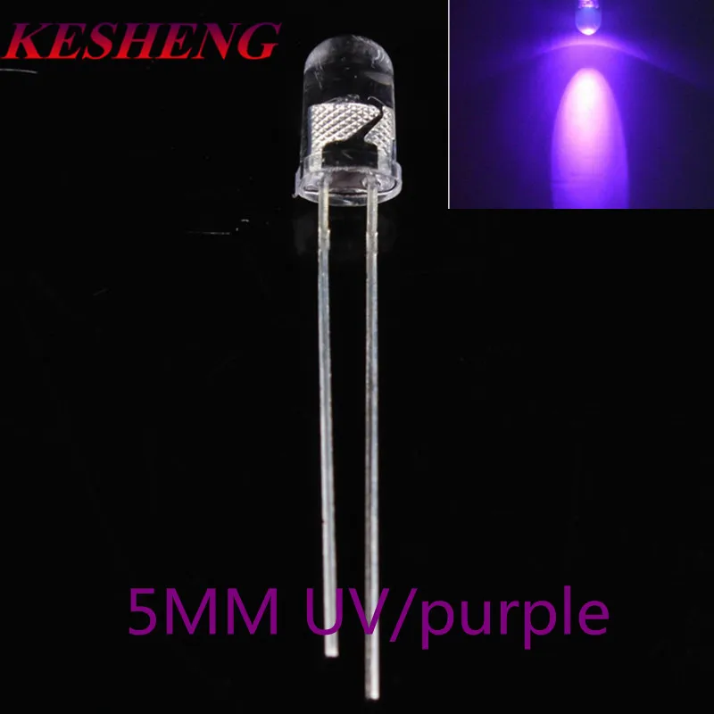 purple 3MM-T 100 шт. 3 мм 5 мм DIP Прозрачный светодиодный чехол красный желтый зеленый синий теплый белый высокий яркий F3 F5 качественный светодиод - Испускаемый цвет: purple 3MM-T