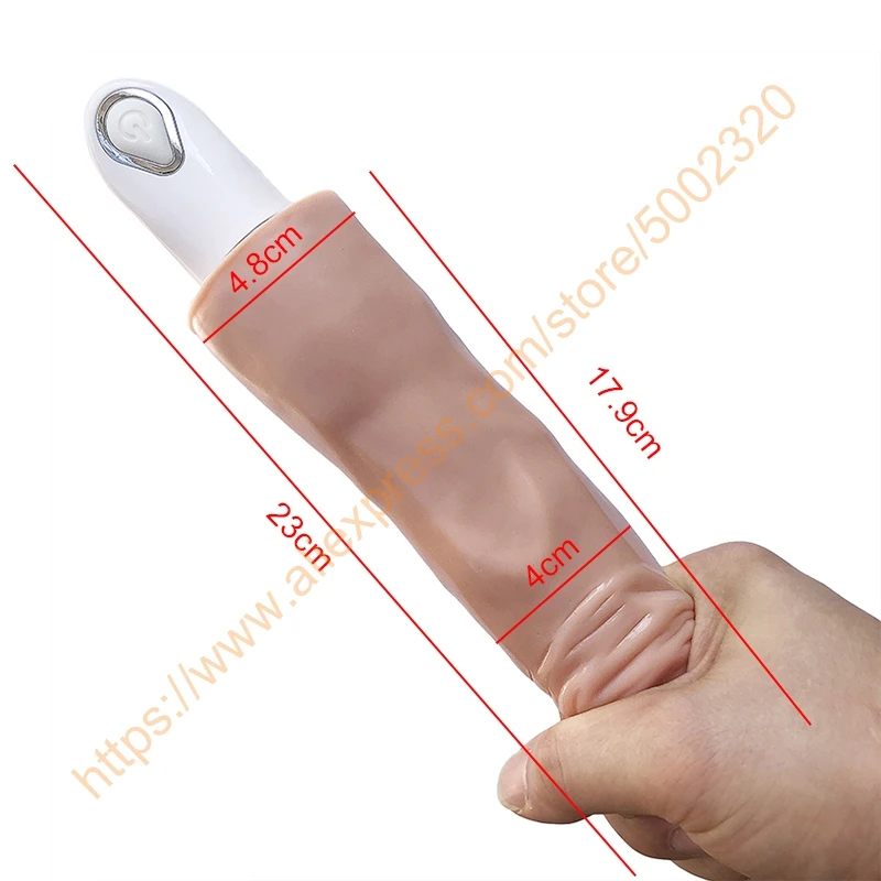 23*4 5 см монтажный сгибаемый реалистичный фаллоимитатор вибратор большой 10