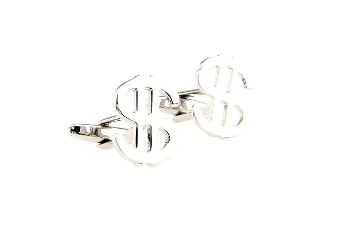 

Currency Symbol Design Cufflinks, Dollar and Euro symbol Cufflinks, Novelty Cuff links for man,Free Shipping