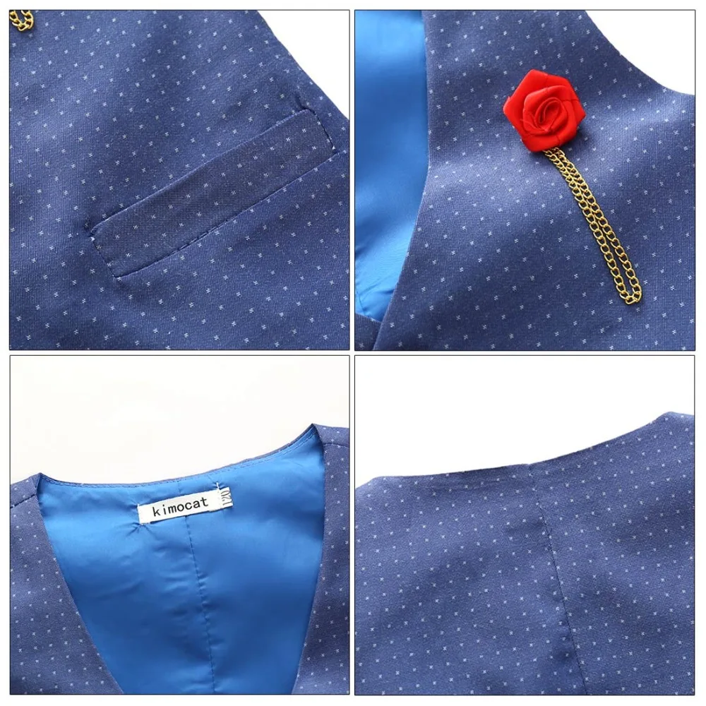 Всесезонный теплый деловой костюм для мальчиков на свадьбу блейзер Детский с