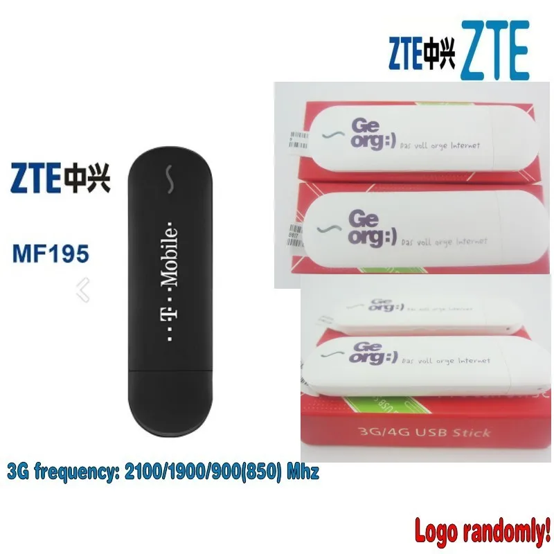 Новый USB модем ZTE MF195 HSPA + 3G/разблокирован (логотип случайным образом)|zte usb modem|3g