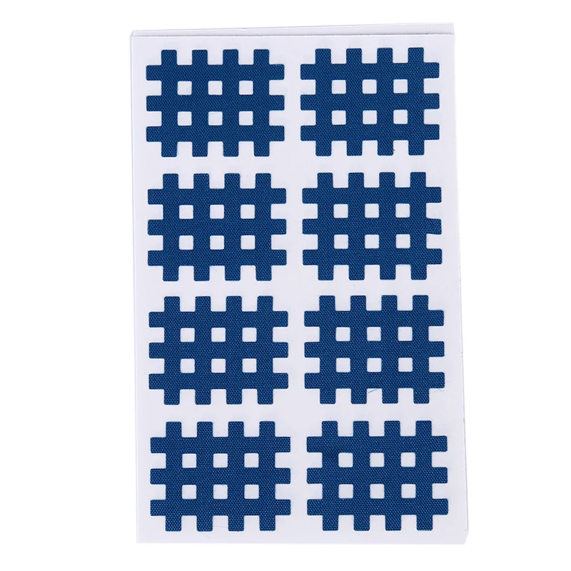 Dark blue-8pcs 1 шт. поперечная лента свободно дышит Спортивная мышечная лента Физиотерапия перекрестная лента - Цвет: Dark blue-8pcs