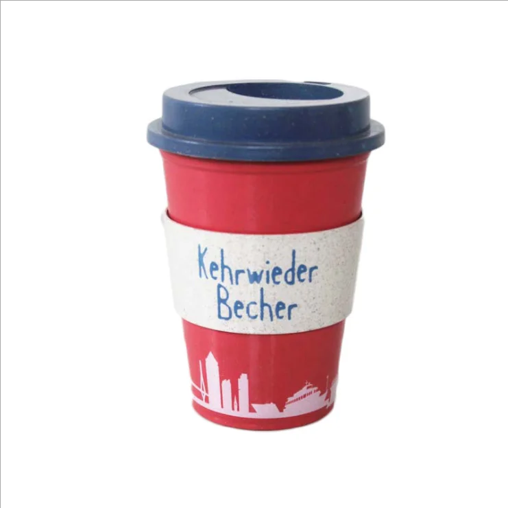 Многоразовая чашка из бамбукового волокна кофейная кружка бутылка для воды