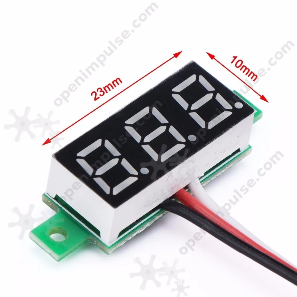 Вольтметр с красной панелью 0-30 в | Игрушки и хобби