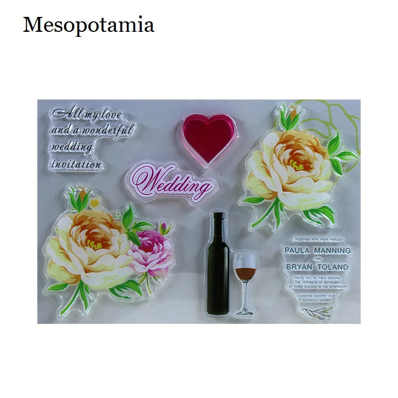 Штампы для скрапбукинга сделай сам силиконовые прозрачные штампы с тиснением