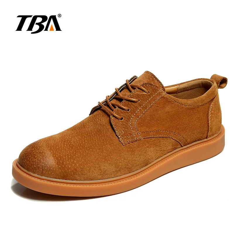 Мужская кожаная прогулочная обувь TBA 1719 черные коричневые серые высокое качество
