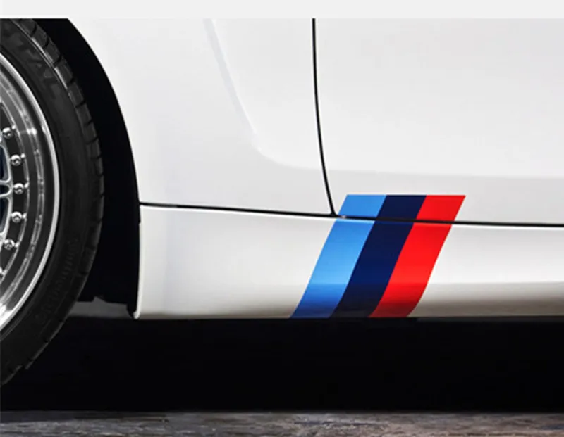 2 м цветная наклейка в полоску с флагом мощности авто капот крыша для BMW e46 e90 e60 e39 e36