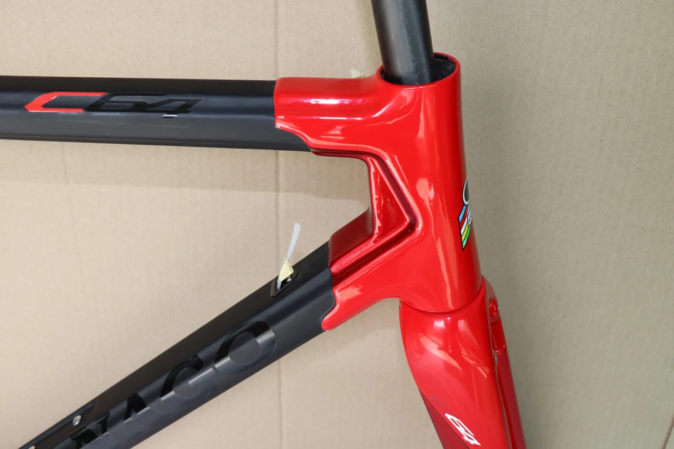 Красный Colnago C64 карбоновый Дорожный полный велосипед с Groupset для продажи углеродный 50 мм Колесная