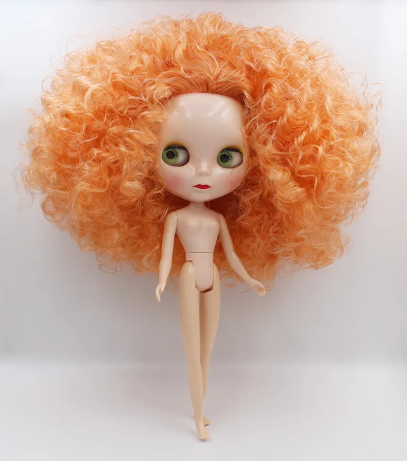 Blygirl куклы Blyth локоны оранжевого цвета 19 и 7 суставов новые нормальный корпус 1/6