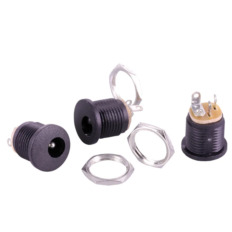 1pc DC-022 DC Power Jack Socket dc connector Adapter interface DC022 5.5X2.1MM Supply Panel Mount plug | Обустройство дома