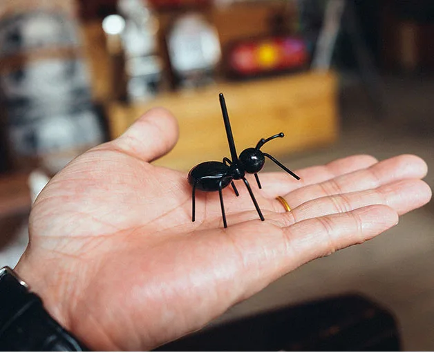 Новый Симпатичный мини муравей фрукты Вилы эко-Пластик простое украшение Кухня