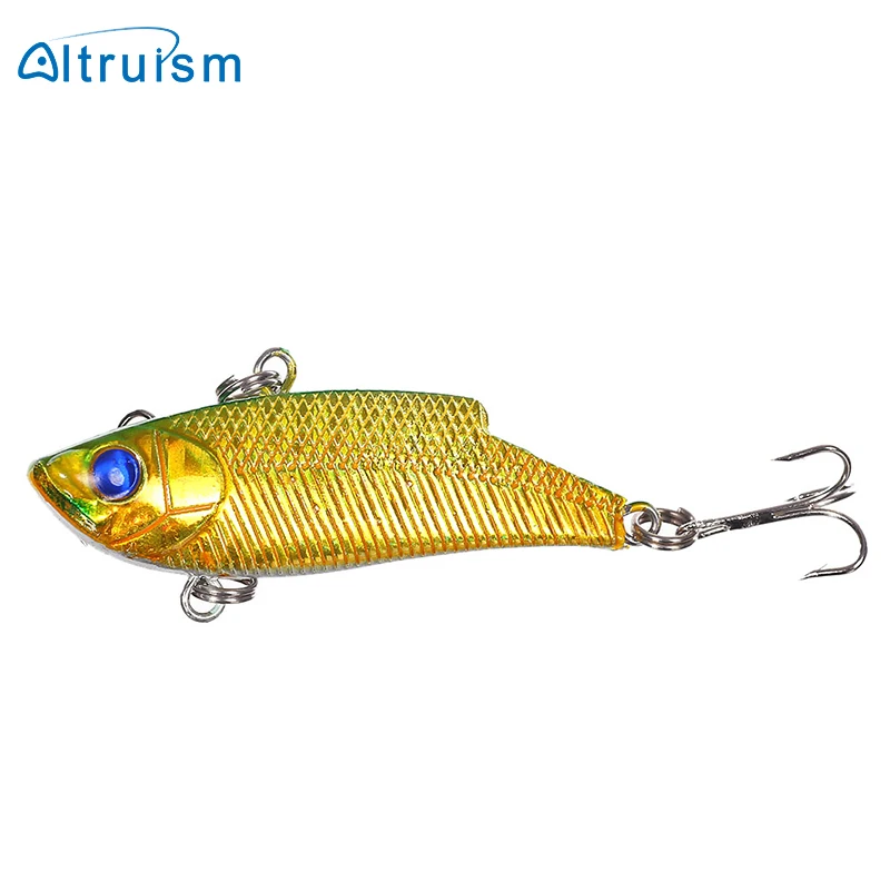 6pcs/lot Altruism Japan fishing lure Vibration swimbait crankbait 6# treble hooks Hard Bait Walleye sequin tackle | Спорт и