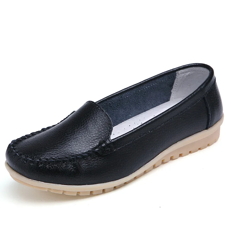 Black Shoes Ariari/Летняя женская обувь на плоской подошве; женская обувь для вождения из натуральной кожи; женские балетки; Лоферы без шнуровки; Мокасины ярких цветов - Цвет: Black Shoes