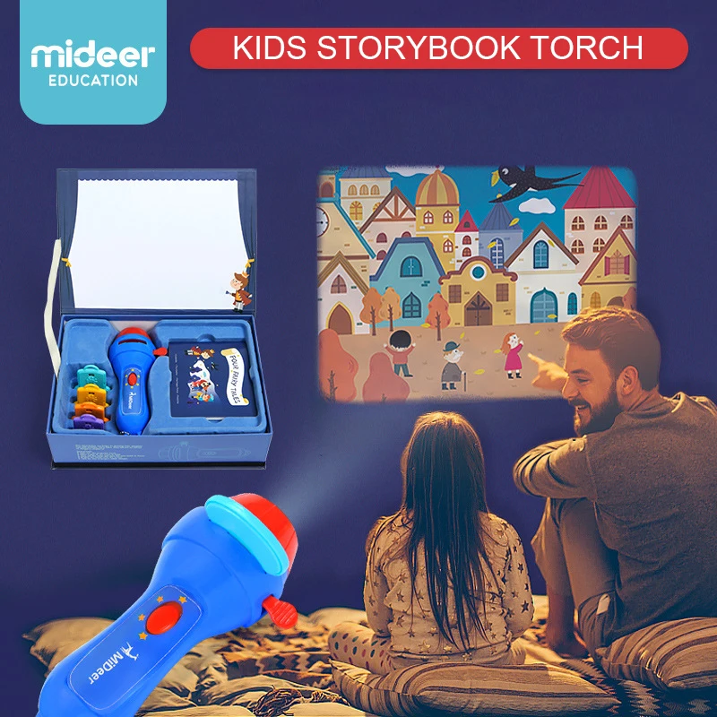 Фонарь-проектор для детских сказочных книг Mideer Веселый принц модные игры