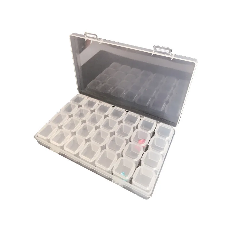 28 решеток маникюрный ящик для инструментов органайзер макияжа чехол хранения