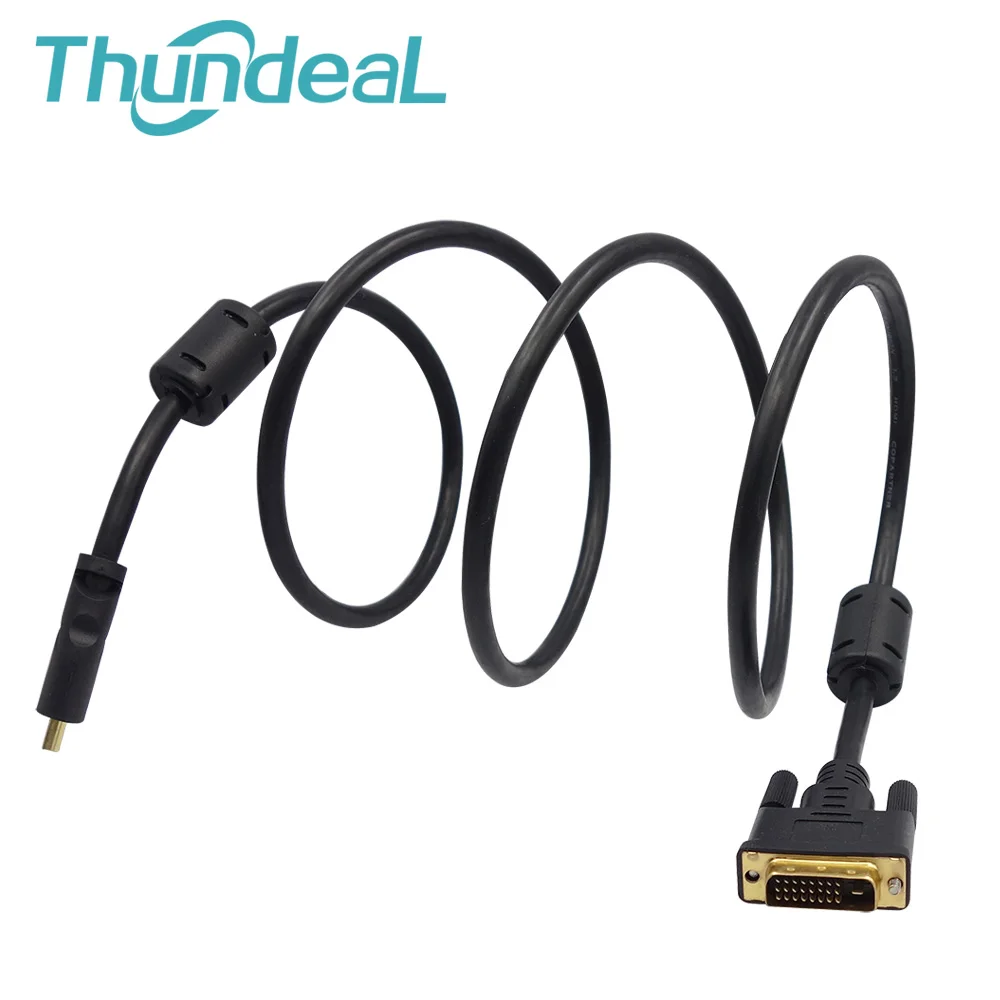 Универсальный обратного преобразования 5FT 1.5 м DVI/HDMI Совместимость HDMI/DVI DVI-D 24 + 1 Pin