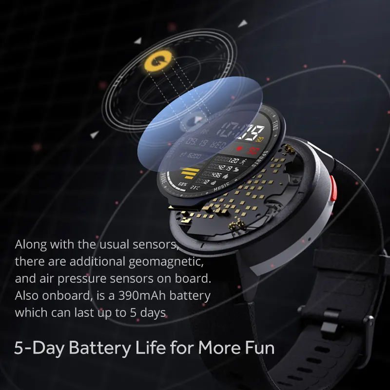 Xiaomi Huami Amazfit Verge Смарт-часы английская версия 1 3 дюймов AMOLED экран с gps HR сенсор ответ