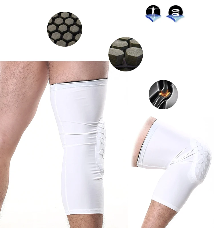 1 Пара Противоскользящие наколенники для баскетбола с длинным рукавом XL| |