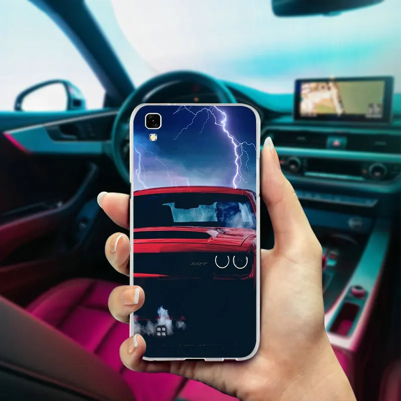 Soft Phone Cases TPU Cover for LG Spirit V10 V20 V30 G2 G3 Mini G4 G5 G6 K4 K7 K8 K10 HTC One Shell Dodge Demon Dhallenger Logo | Мобильные