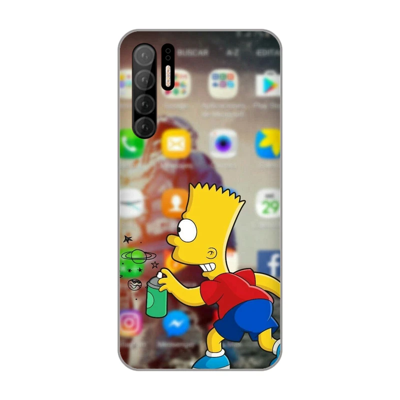 Милые Симпсоны из мультфильмов аниме Мягкий ТПУ силиконовый чехол для телефона