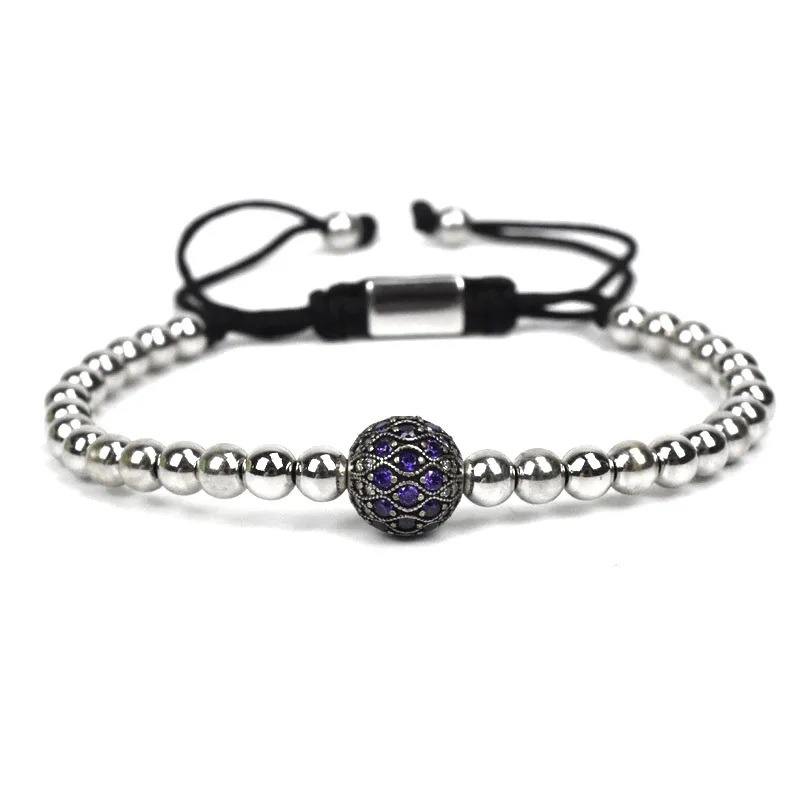 Девять шармы "навсегда" мяч браслет для мужчин Jewelry бусины браслеты для женщин Pulseira Masculina Bileklik Pulseira Feminina pulseras - Окраска металла: Золотой цвет