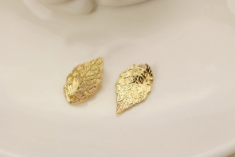 DIY european Fashion charm gifts Small leaves metal charms for jewelry making Pendant floating Key Chains as Accessories | Украшения и