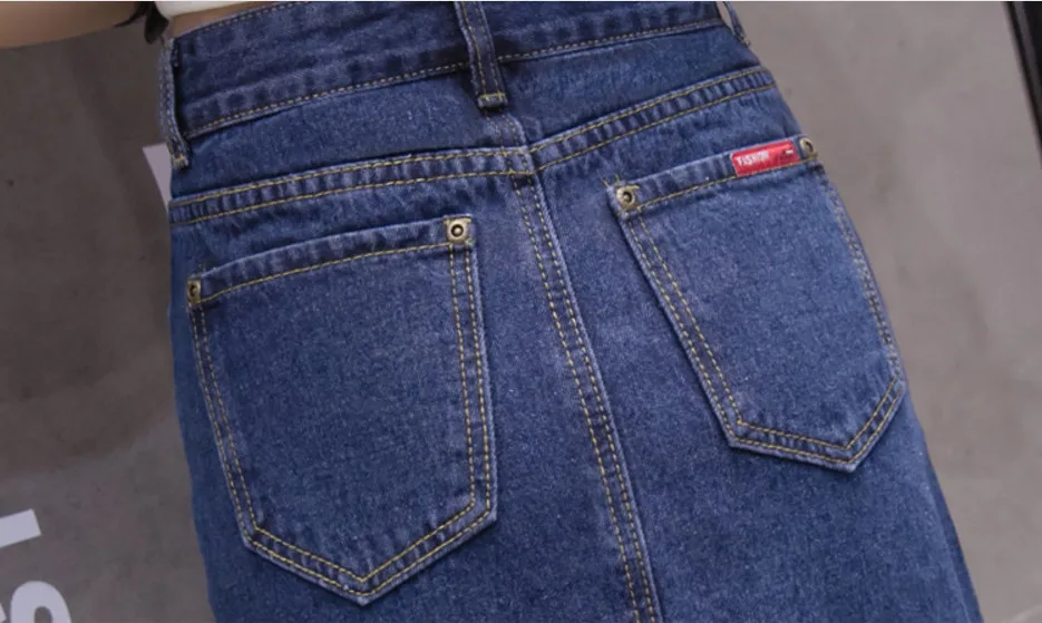 Модные женские юбки размера плюс 5XL, тонкая джинсовая юбка с высокой талией, женская джинсовая юбка кэжуал Глория+ джинсовая летняя юбка миди