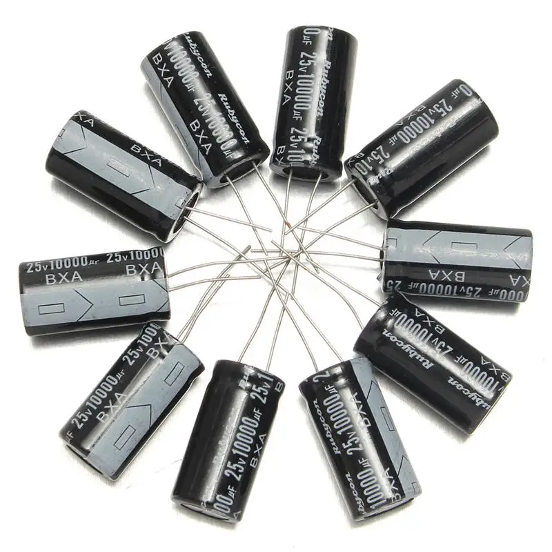 10 шт. электролитический конденсатор с радиальными выводами емкость в