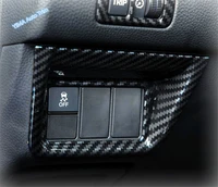 lapetus dashboard left side button switch frame cover trim fit for honda insight 2019 matte carbon fiber style interior