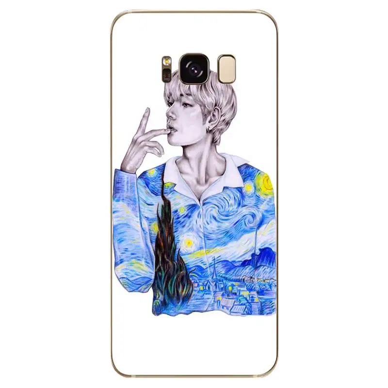 N358 живопись Taehyung мягкий чехол для samsung Galaxy A2 Core A6 A7 A8 A9 A10 A30 A40 A50 A60 A70 A8S A9S A20E плюс |