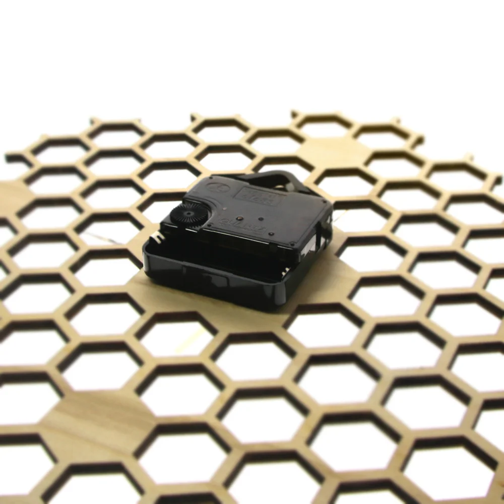 Натуральные деревянные пчелы и медовый гребень настенные часы шестигранные