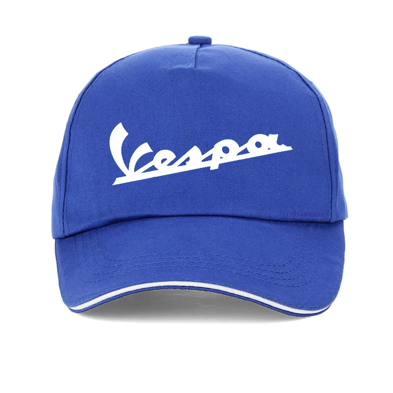 Vespa, мужская Кепка,, забавная, Vespa, бейсболка, хлопок, летняя мужская, wo, мужская, регулируемая, хип-хоп, бейсболка, bone - Цвет: Синий