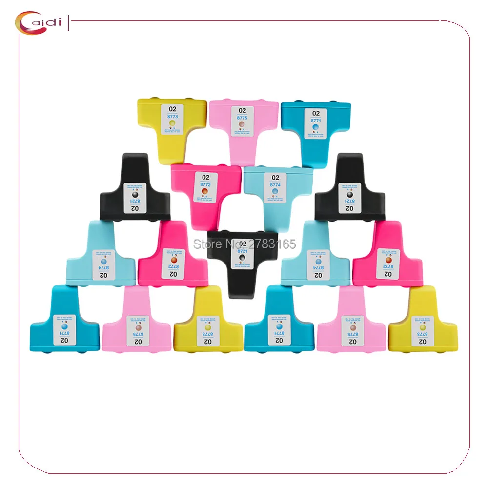 18 совместимый чернильный картридж для hp 02 HP02 Photosmart 8250 3110 3210 3310 3310XI D6160 D7160 D7260 C5180 C6180
