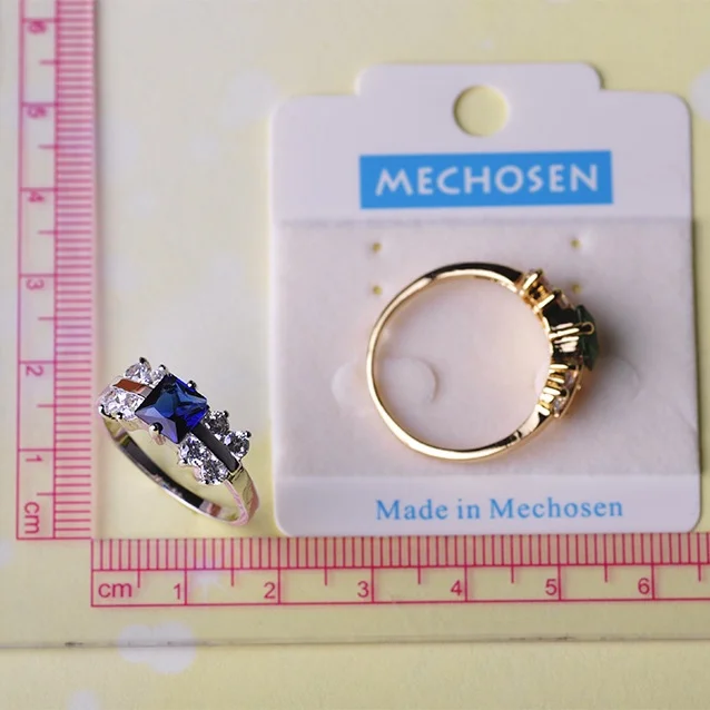 MECHOSEN элегантное циркониевое кольцо на Палец золотые Серебристые украшения в
