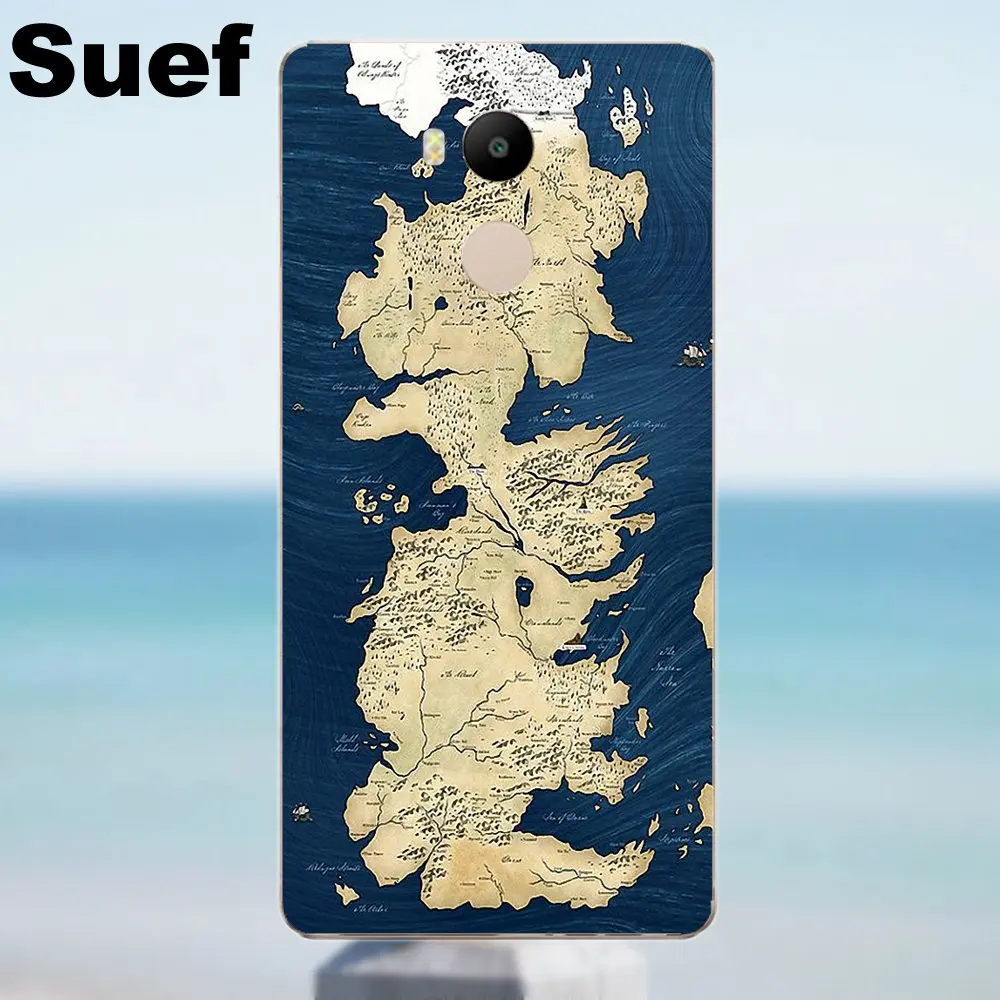 Suef чехлы из ТПУ чехол для игр престолов карта Xiaomi Redmi 4 3 3S Pro Mi3 Mi4 Mi4i Mi4C Mi5 Mi5S Mi Max Note 2