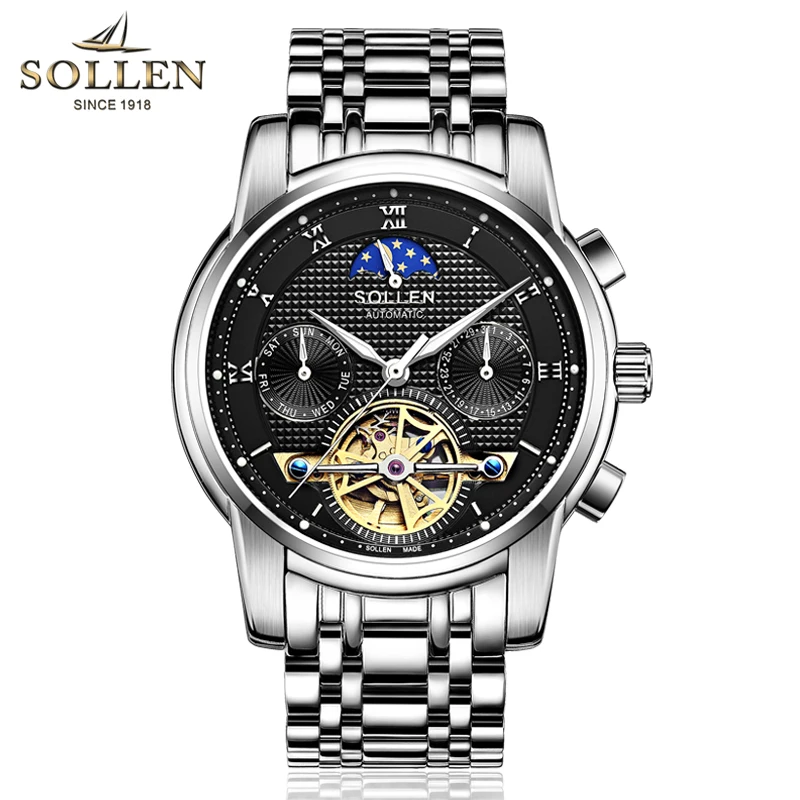 Часы наручные мужские механические брендовые Роскошные спортивные