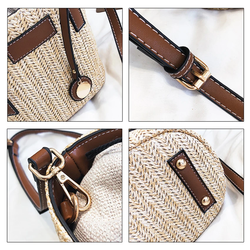 Ins соломенные сумки для женщин в Корейском стиле женские мессенджеры модный