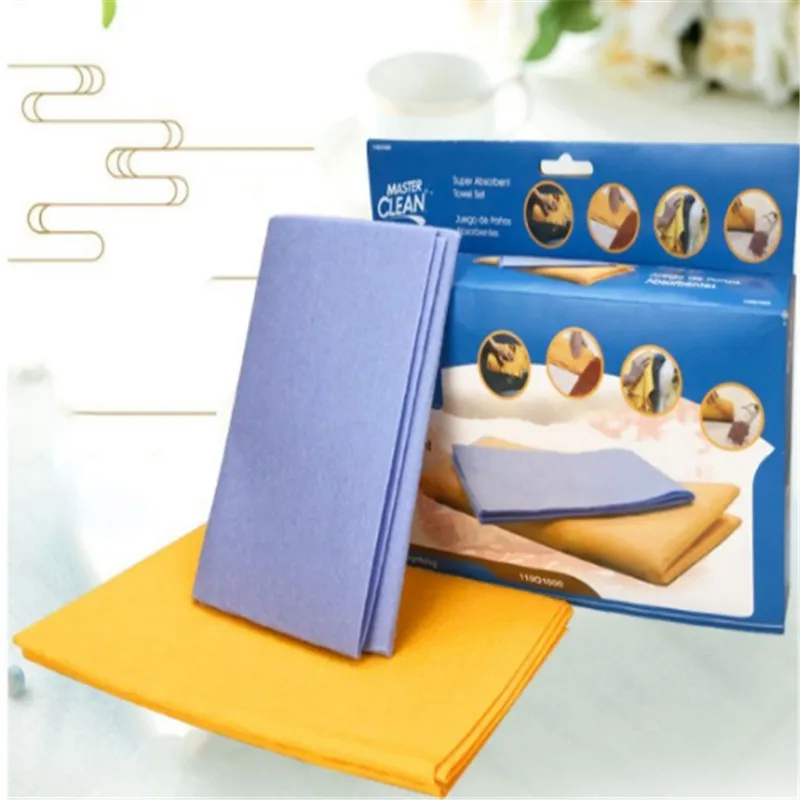 4 Blue and 4 Yellow Высокоэффективное антижировое полотенце из бамбукового волокна для посуды, впитывающее полотенце для мытья посуды, кухонные чистящие тряпки Shamwow - Цвет: 4 Blue and 4 Yellow