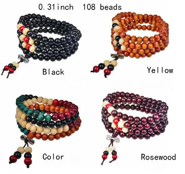 108 * браслеты с бусинами из сандалового дерева гранат переводной Шарм-манжета