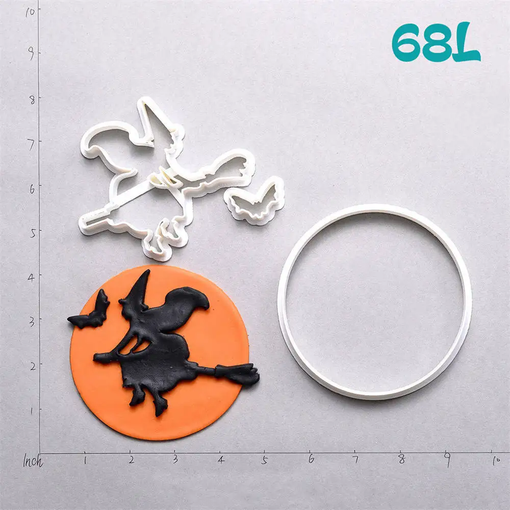 Cauldron Хэллоуин надгробная плита дизайн торт резак набор на заказ 3D Печатный