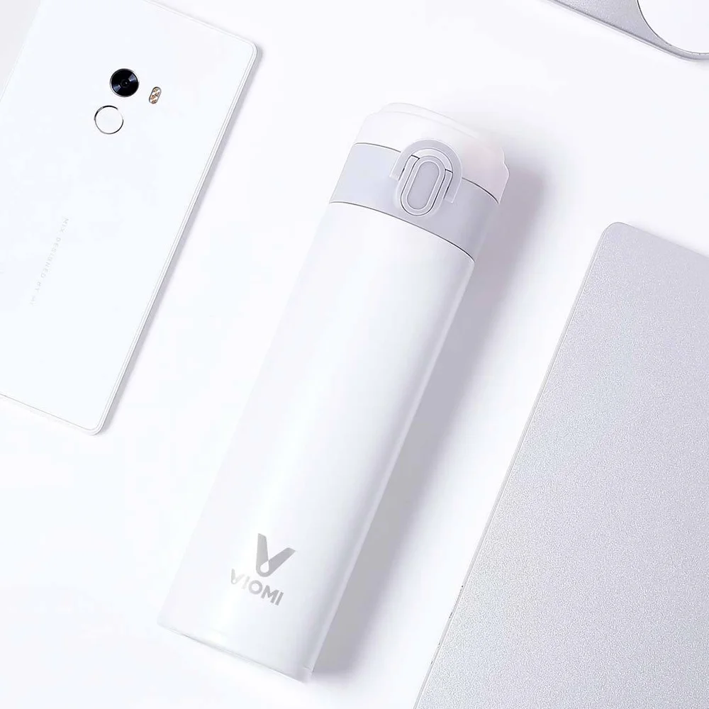 Оригинальная Xiaomi mi jia VIO mi, 300 мл, вакуумная колба из нержавеющей стали, 24 часа, «Умная» бутылка для воды, термос с одной рукой