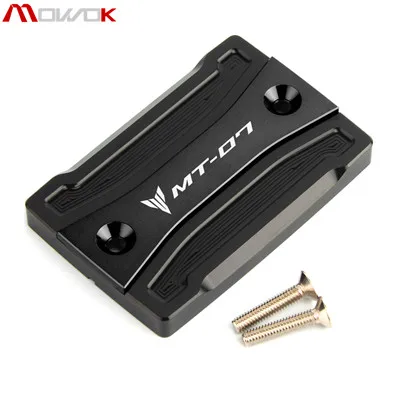 Front Black Для Yamaha MT 07 mt07 FZ07 FZ 07 Tracer 700 Мотоцикл с ЧПУ Передняя и задняя Тормозная жидкость Cilinder мастер Крышка Резервуара - Цвет: Front Black