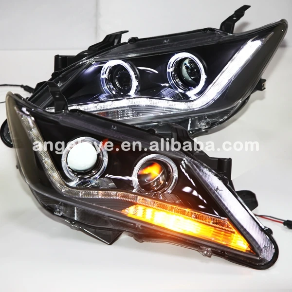 

For Toyota Camry LED Angel Eyes Head Lights without DRL single light 2012-2013 year PW V1