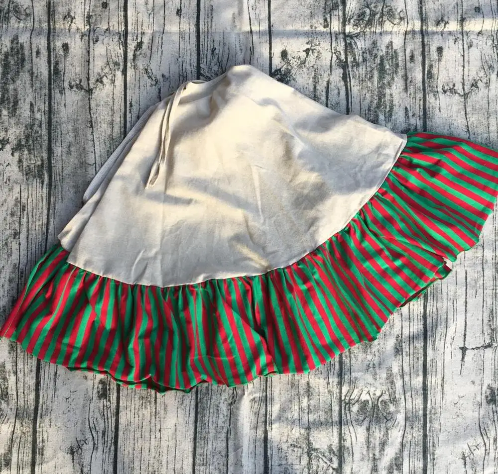 Высококачественная Рождественская юбка для елки из хлопка с оборками 150